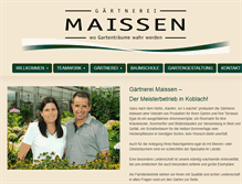 Tablet Screenshot of maissen.at